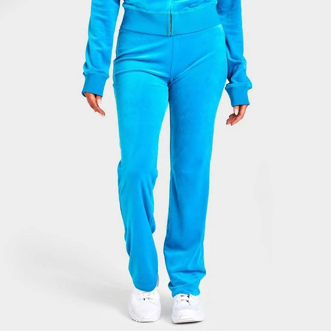 商品Juicy Couture|Women's Juicy Couture OG Big Bling Velour Track Pants,价格¥371,第3张图片详细描述