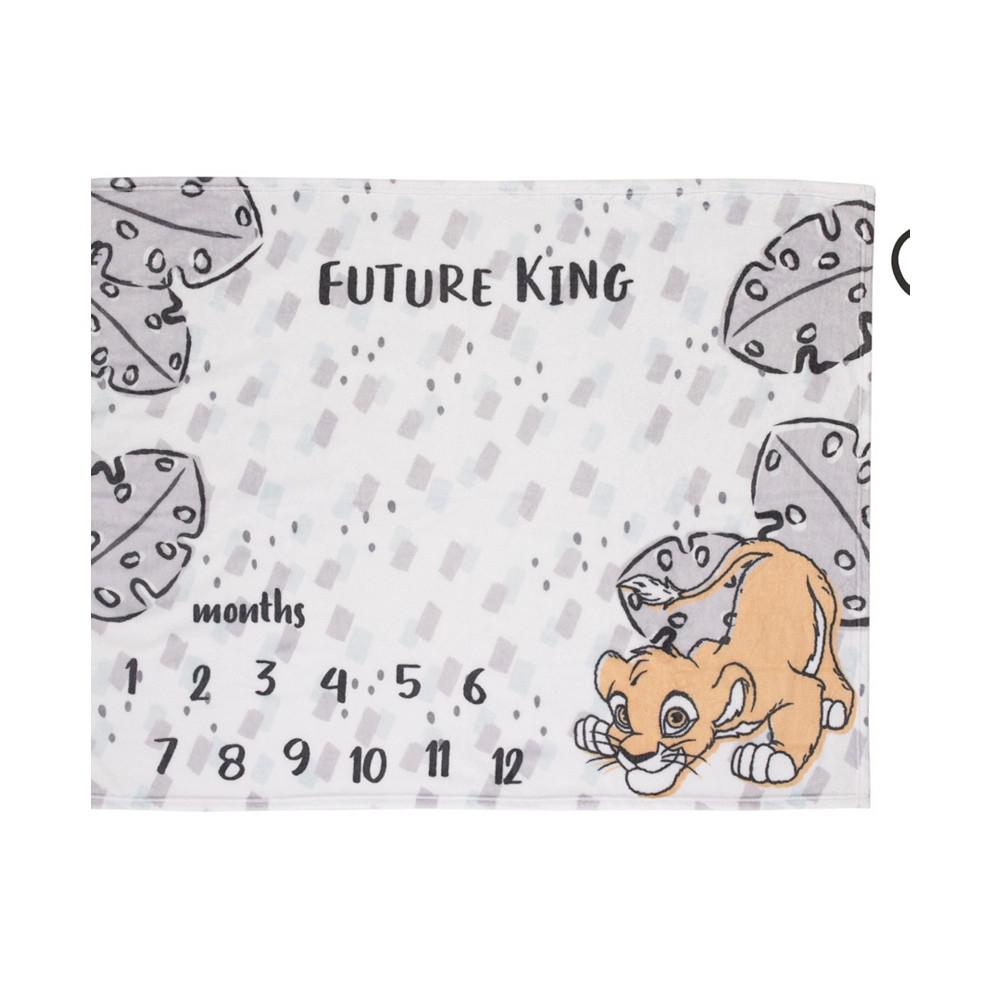 Lion King Super Soft Milestone Baby Blanket Set, 2 Piece商品第1张图片规格展示