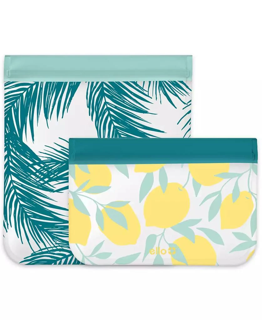 商品Ello|PEVA Sandwich & Snack Food Storage Bags, 4-Pack,价格¥75,第1张图片