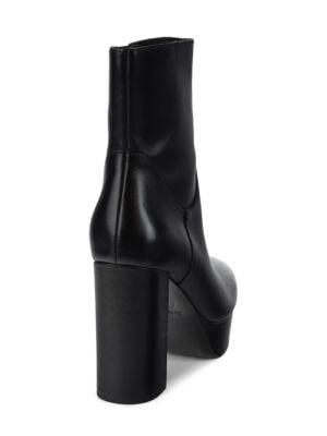 ​Amazon Block Heel Leather Ankle Boots商品第3张图片规格展示
