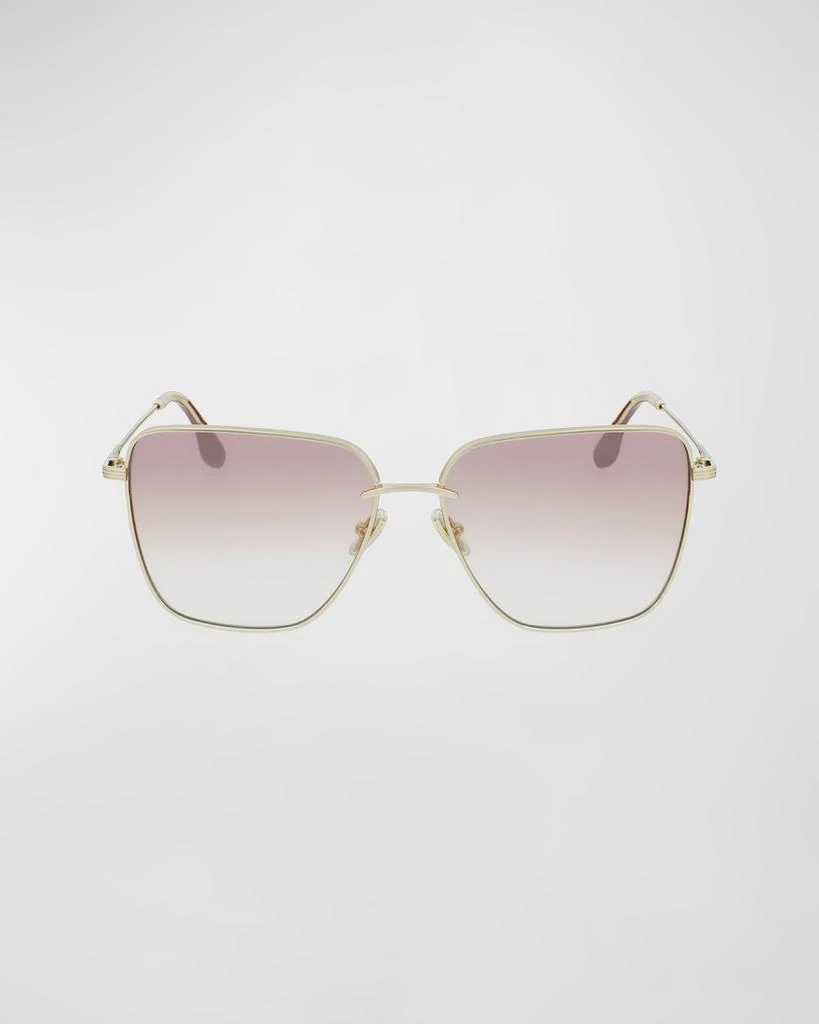 商品Victoria Beckham|Oversized Square Hammered Metal Sunglasses,价格¥3054,第2张图片详细描述