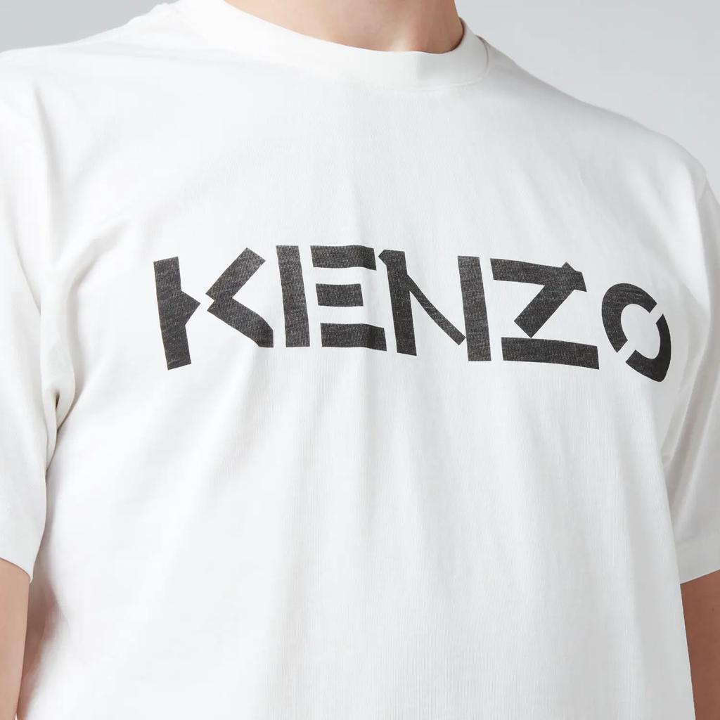 商品Kenzo|KENZO Men's Logo Classic T-Shirt - White,价格¥785,第6张图片详细描述