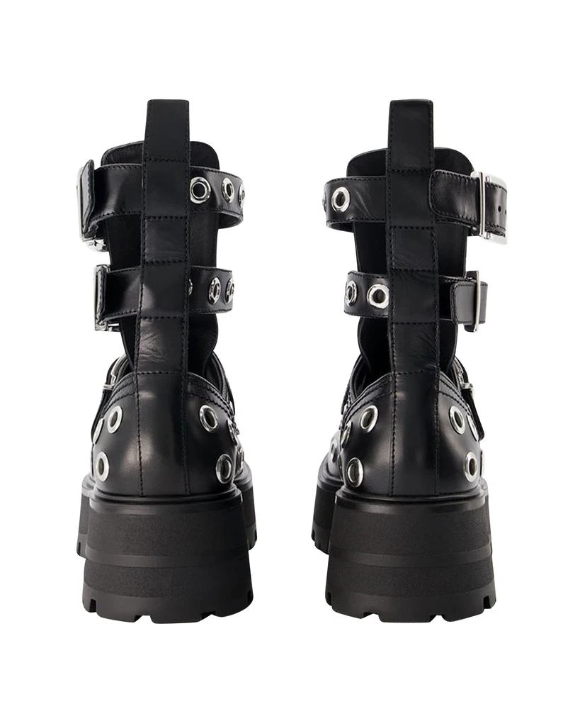 商品Alexander McQueen|Ankle Boots - Alexander Mcqueen - Black/White - Leather,价格¥10469,第3张图片详细描述