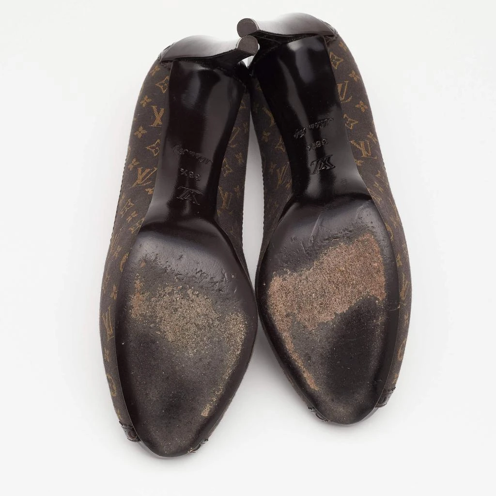 Louis Vuitton Fusian Monogram Idylle Canvas Romance Peep Toe Pumps Size 38.5 商品