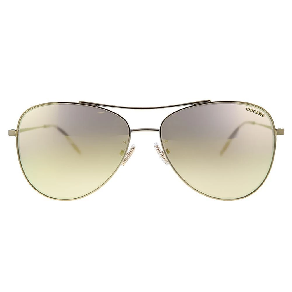 商品Coach|Coach L1013 HC 7079 90055A Womens Aviator Sunglasses,价格¥700,第2张图片详细描述