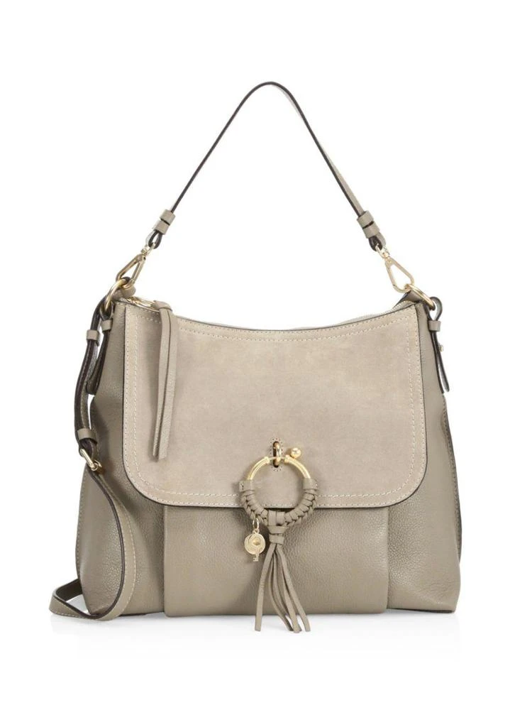 商品See by Chloé|Joan Large Leather & Suede Shoulder Bag,价格¥3897,第1张图片