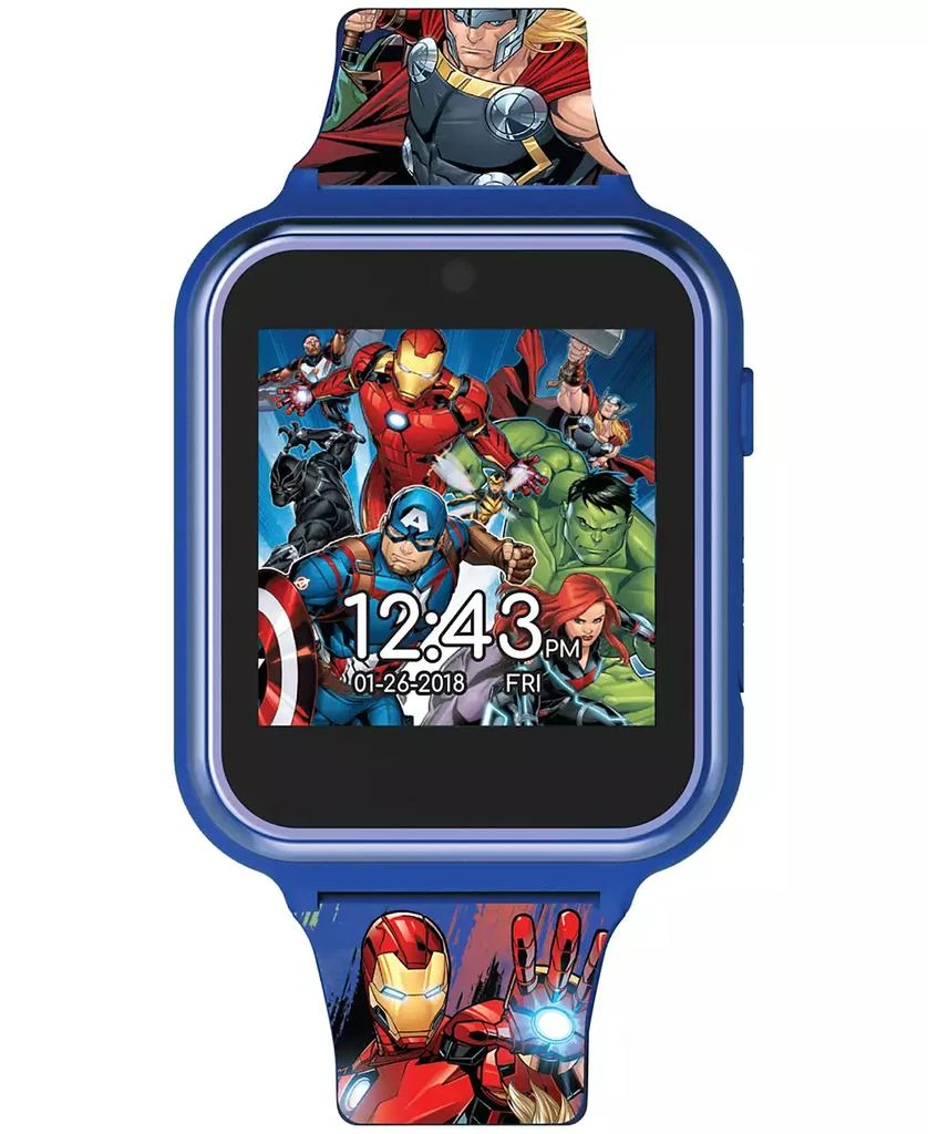 商品Accutime|Kid's Avengers Silicone Strap Touchscreen Smart Watch 46x41mm,价格¥277,第1张图片