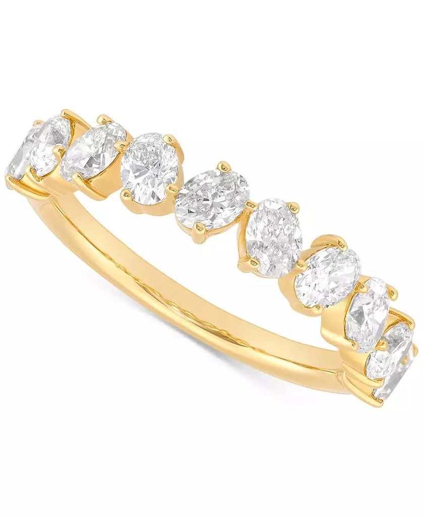 商品Macy's|Diamond Oval Band (1-1/2 ct. t.w.) in 14k Gold,价格¥17072,第1张图片