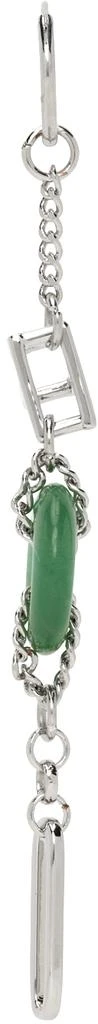 商品Feng Chen Wang|Silver Jade Logo Earrings,价格¥1532,第2张图片详细描述