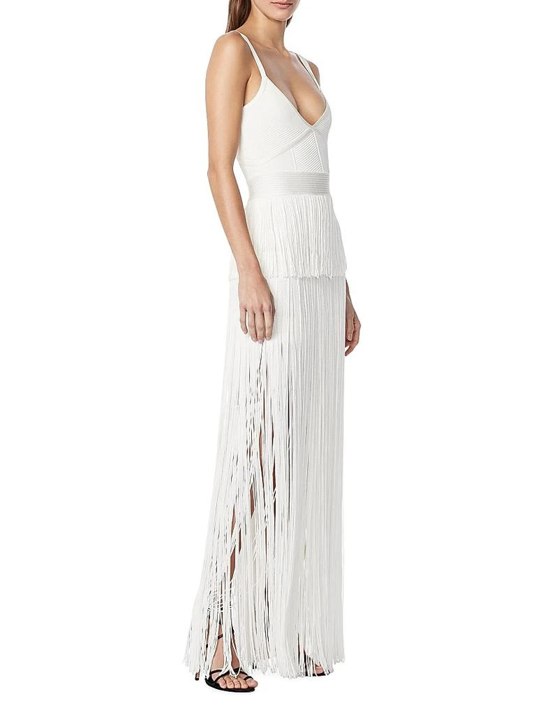 商品Herve Leger|Strappy Ottoman Fringe Gown,价格¥13314,第3张图片详细描述