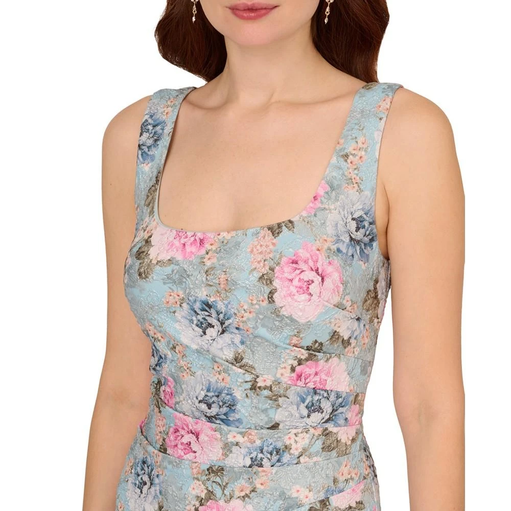 商品Adrianna Papell|Women's Sleeveless Floral Matelasse Dress,价格¥1415,第3张图片详细描述