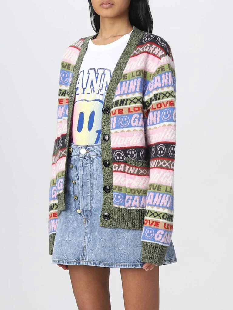 商品Ganni|Ganni all-over logo jacquard cardigan,价格¥2178,第4张图片详细描述