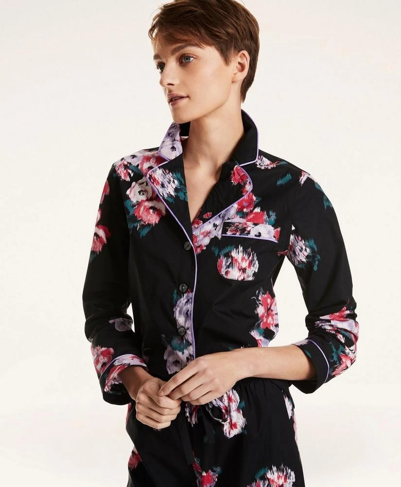 商品Brooks Brothers|Floral Print Supima® Cotton Poplin Pajama Set,价格¥659,第1张图片