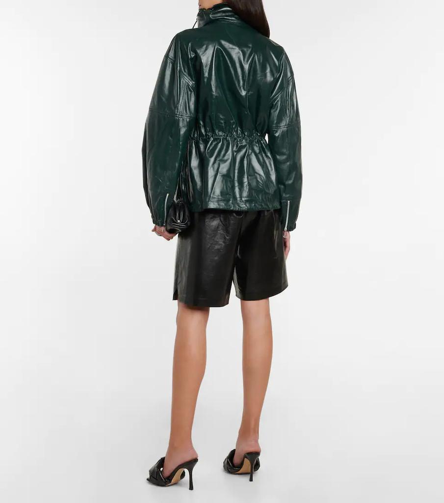 Hooded leather jacket商品第3张图片规格展示