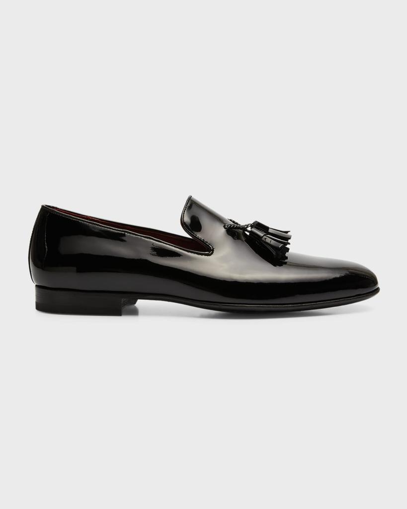 Men's Patent Leather Tassel Loafers商品第1张图片规格展示