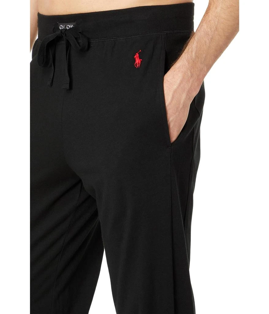 商品Ralph Lauren|Cotton Rib Waistband Pajama Joggers w/ Ribbed Side Panel,价格¥314,第3张图片详细描述