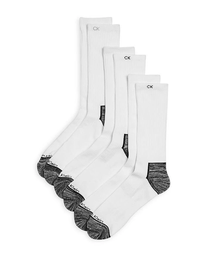 商品Calvin Klein|Stretch Zone Cushioned Crew Socks, Pack of 3,价格¥113,第1张图片