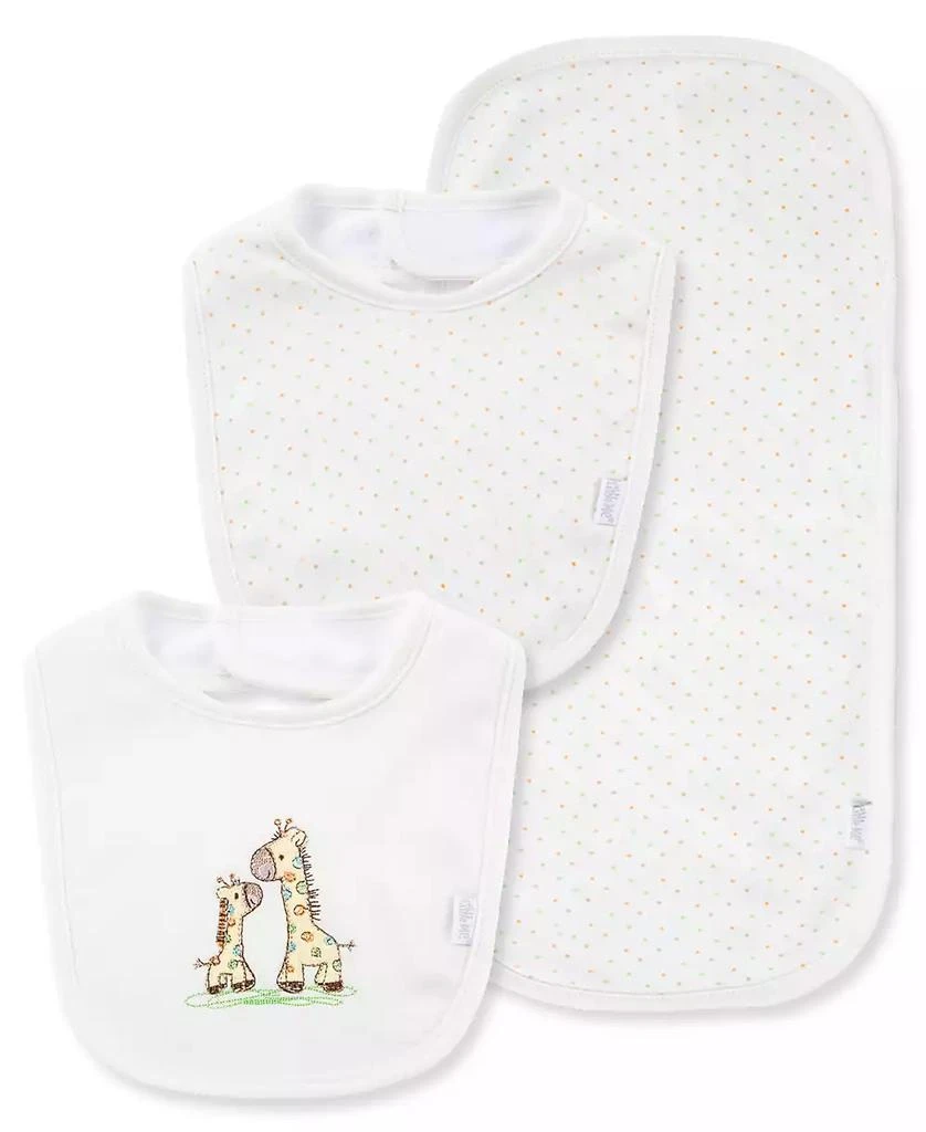 商品Little Me|Baby Boys and Baby Girls Giraffe Bibs and Burp Cloth,价格¥100,第1张图片