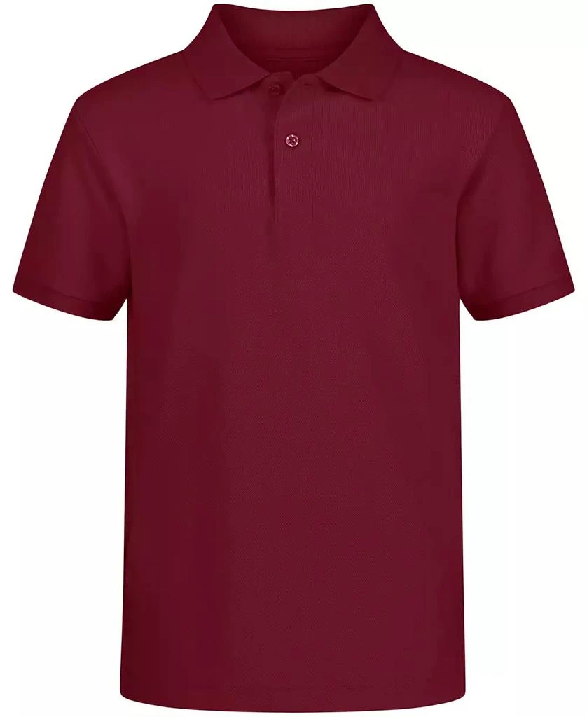 商品Nautica|Husky Boys Uniform Stretch Double Piqué Polo,价格¥90,第1张图片