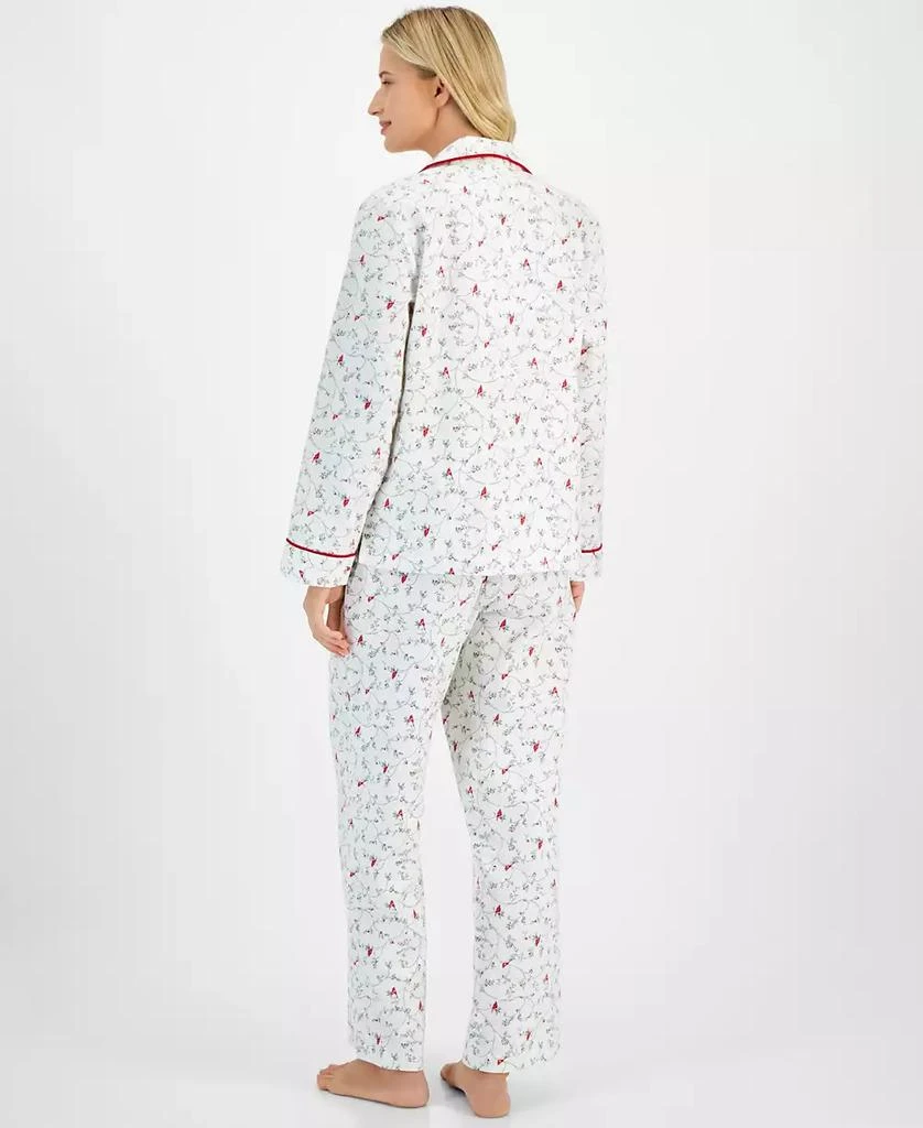 商品Charter Club|Petite Women's Long-Sleeve Cotton Flannel Packaged Pajama Set, Created for Macy's,价格¥308,第2张图片详细描述
