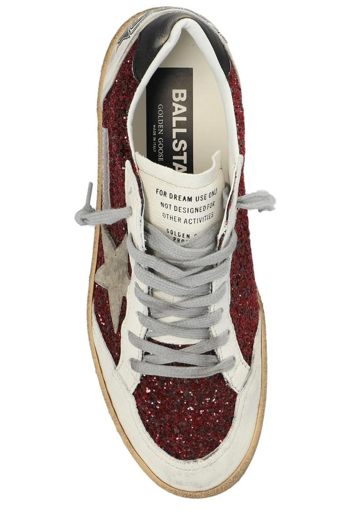 商品Golden Goose|Golden Goose Deluxe Brand Ball Star Panelled Glittered Sneakers,价格¥4815,第4张图片详细描述