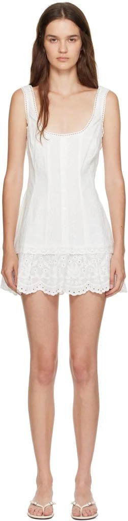 商品GUIZIO|白色 Aylin Eyelet 连衣裙,价格¥1936,第1张图片