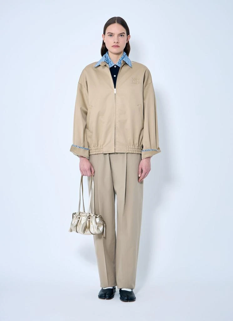 商品Miu Miu|Gabardine Jacket With Contrast trims,价格¥15052,第2张图片详细描述