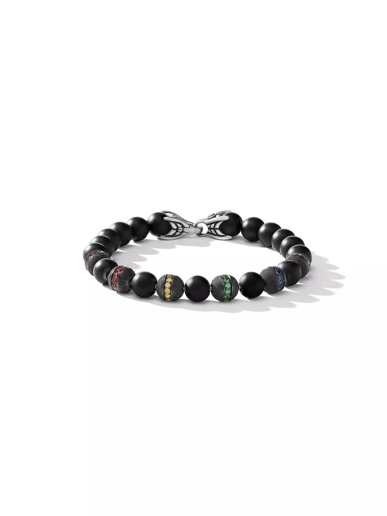 商品David Yurman|Spiritual Beads Rainbow Bracelet in Sterling Silver,价格¥20978,第1张图片