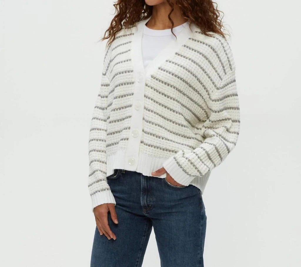 商品Michael Stars|Michael Stars - Dodi Striped V-neck Cardigan,价格¥1182,第3张图片详细描述