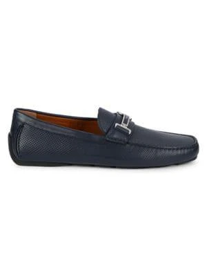 商品Bally|Drulio Perforated Leather Loafers,价格¥1392,第1张图片