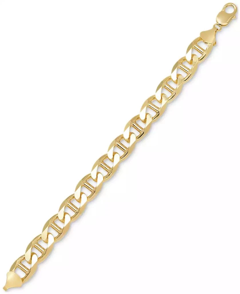 商品Macy's|Men's Mariner Link Chain Bracelet (13.5mm) in 14k Gold-Plated Sterling Silver,价格¥2691,第4张图片详细描述