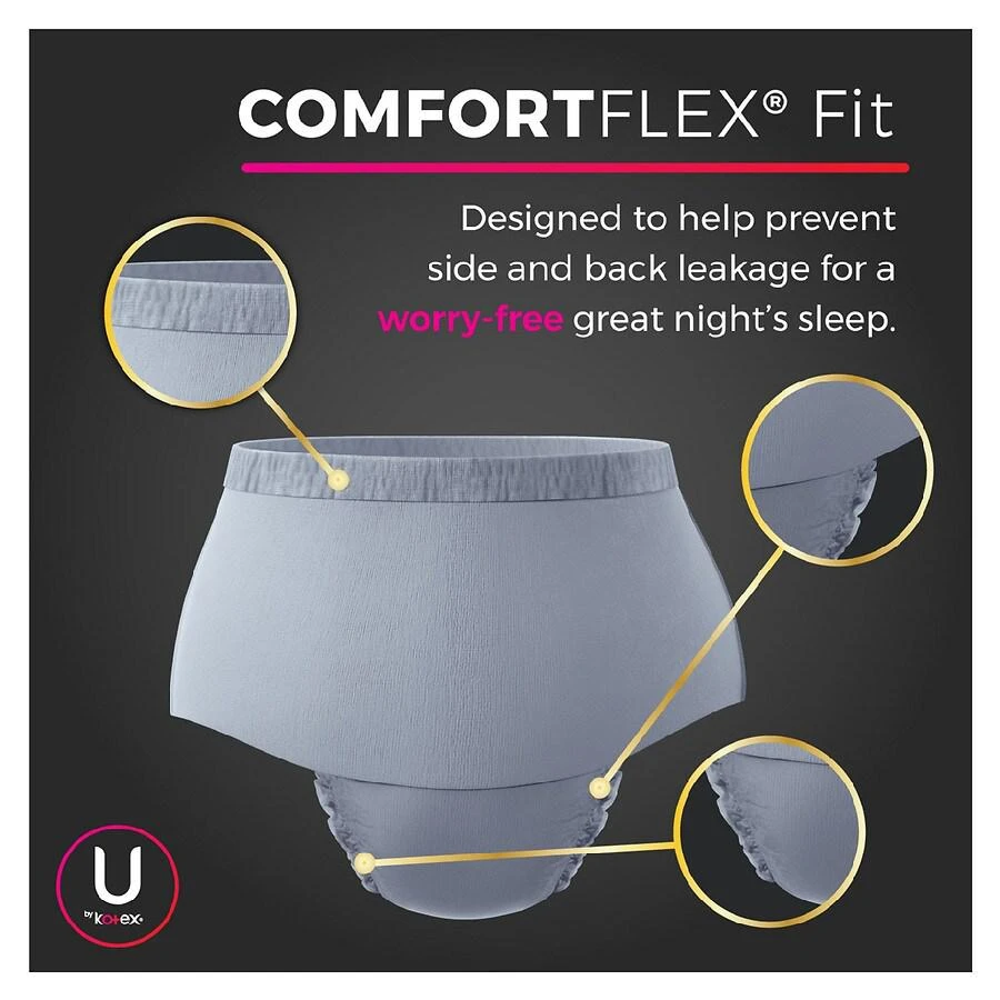 DreamWear Disposable Overnight Period Underwear for Women Large 商品