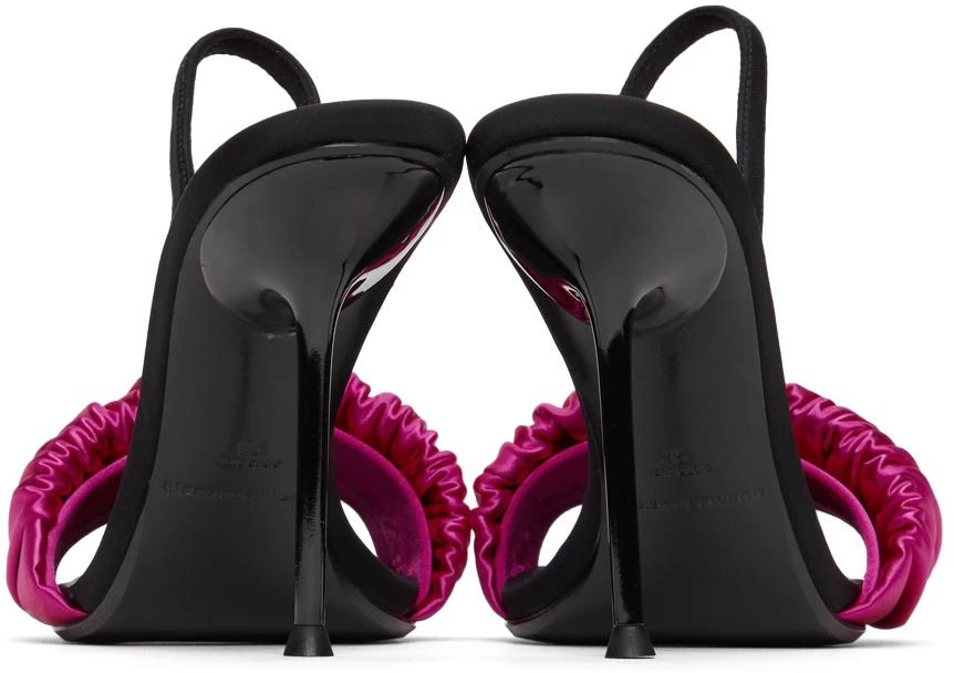 商品Alexander Wang|Pink Scrunchie Jessie Heeled Sandals,价格¥2250,第4张图片详细描述