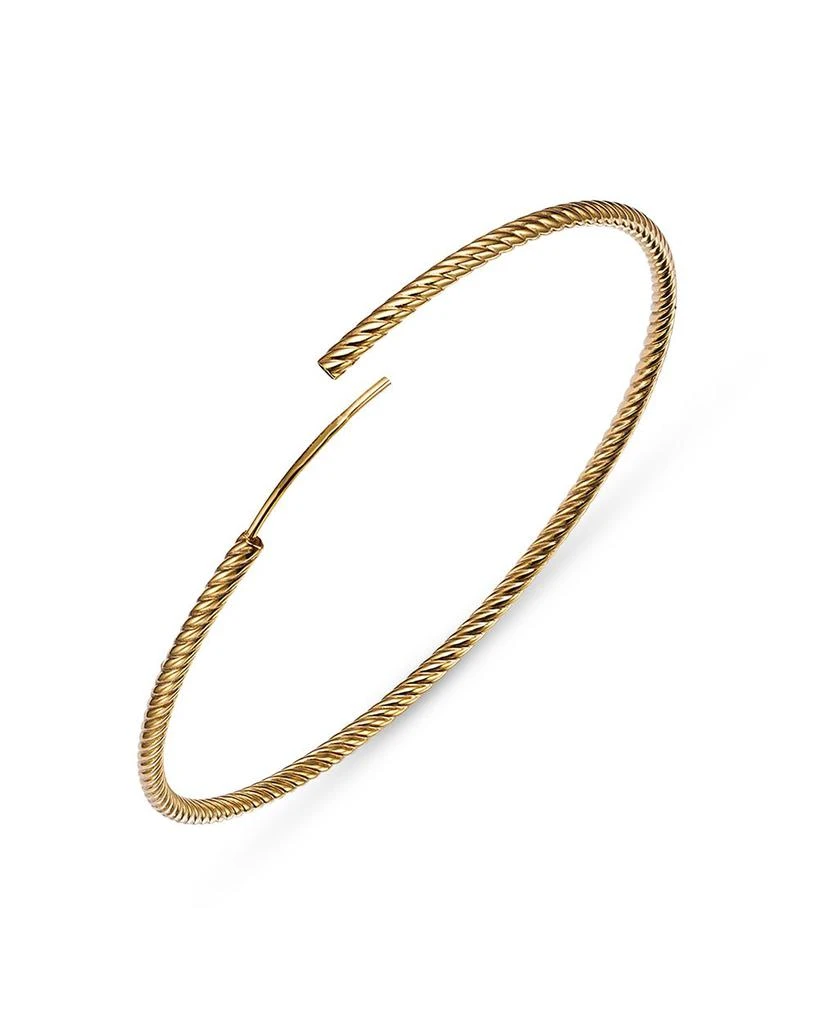 14K Yellow Gold Twisted Endless Hoop Earrings - Exclusive 商品