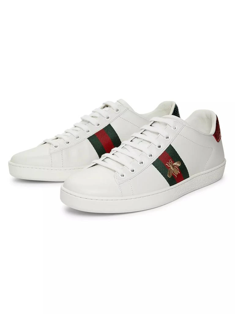 商品Gucci|New Ace Bee Embroidered Sneakers,价格¥6699,第2张图片详细描述