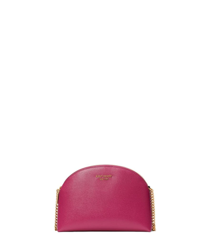 商品Kate Spade|Morgan Saffiano Leather Double Zip Dome Crossbody,价格¥1281,第1张图片