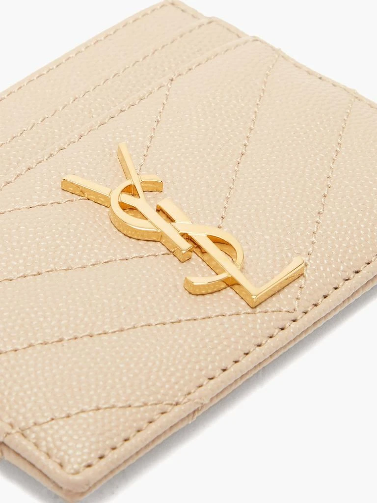 商品Yves Saint Laurent|YSL-monogram quilted-leather cardholder,价格¥2481,第2张图片详细描述
