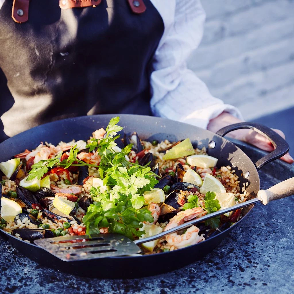 商品BK Cookware|BK Cookware Black Steel Paella Pan w/Side Handles,价格¥632,第2张图片详细描述