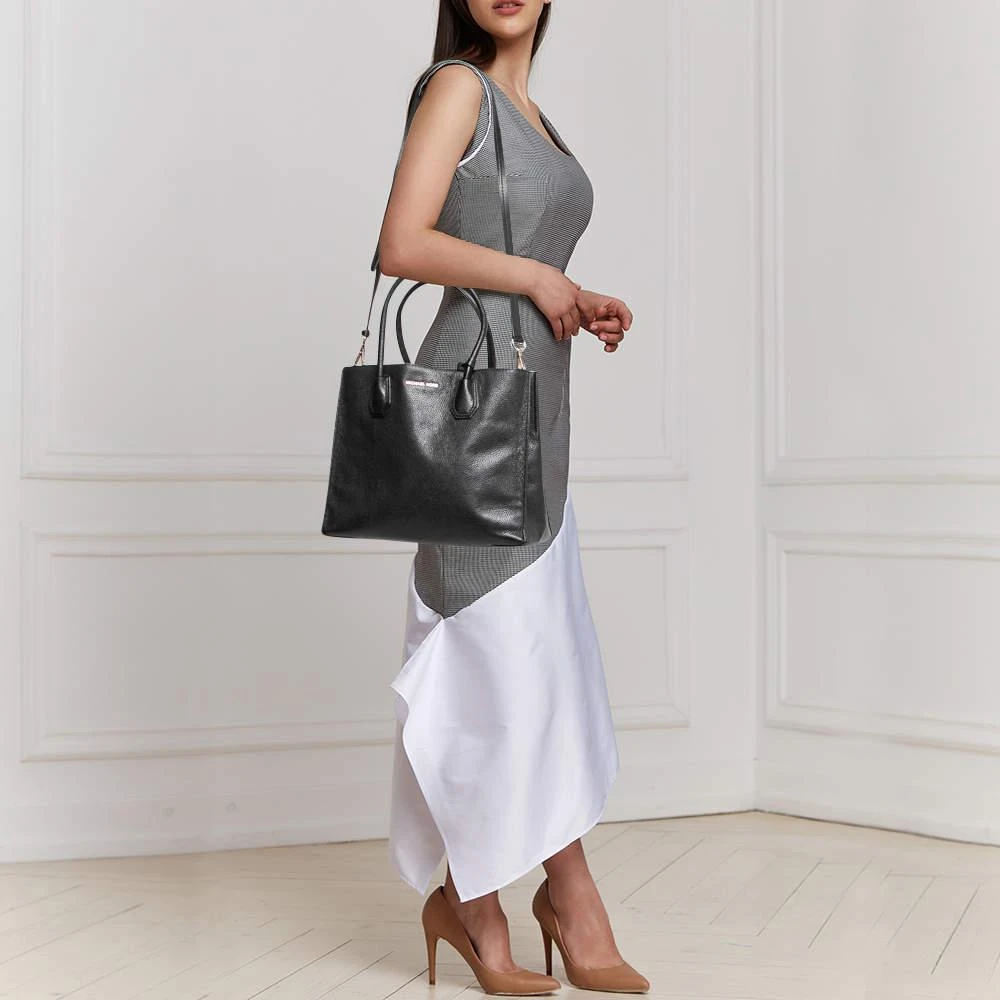 商品[二手商品] Michael Kors|MICHAEL Michael Kors Black Leather Medium Mercer Tote,价格¥946,第2张图片详细描述