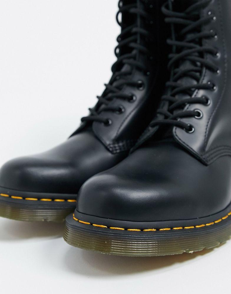 Dr Martens 1490 10-eye boots in black商品第2张图片规格展示