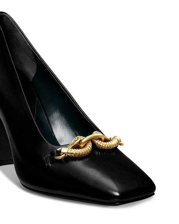 商品Tory Burch|Women's Jessa Square Toe Double Dragon Head High Heel Pumps,价格¥2940,第4张图片详细描述