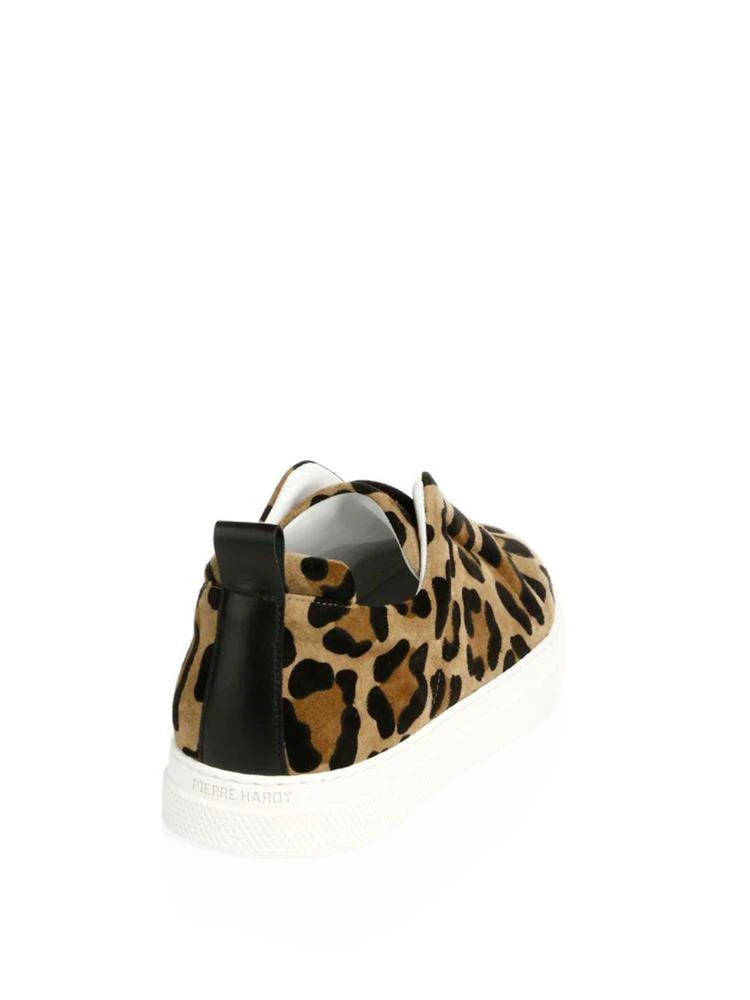 商品PIERRE HARDY|Pierre Hardy - Slider Suede Leopard Print Sneakers,价格¥1792,第2张图片详细描述