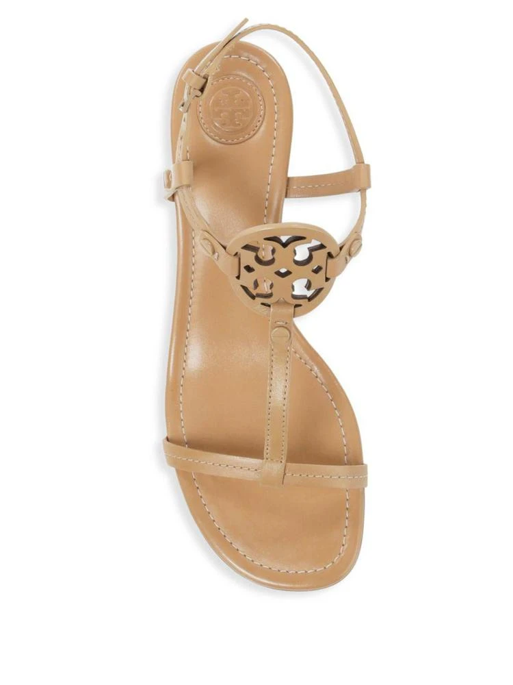 商品Tory Burch|Tory Burch - Miller Leather Wedge Sandals,价格¥1513,第4张图片详细描述