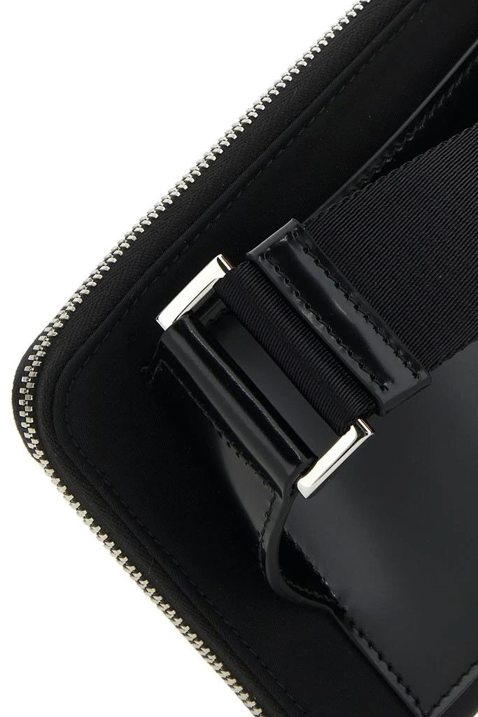 商品Prada|Black leather and Re-Nylon belt bag,价格¥13622,第3张图片详细描述