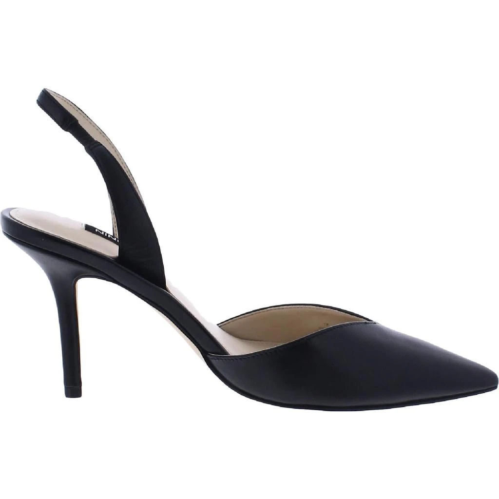 商品Nine West|Nine West Womens Hello Leather Pointed Toe Slingback Heels,价格¥342,第2张图片详细描述