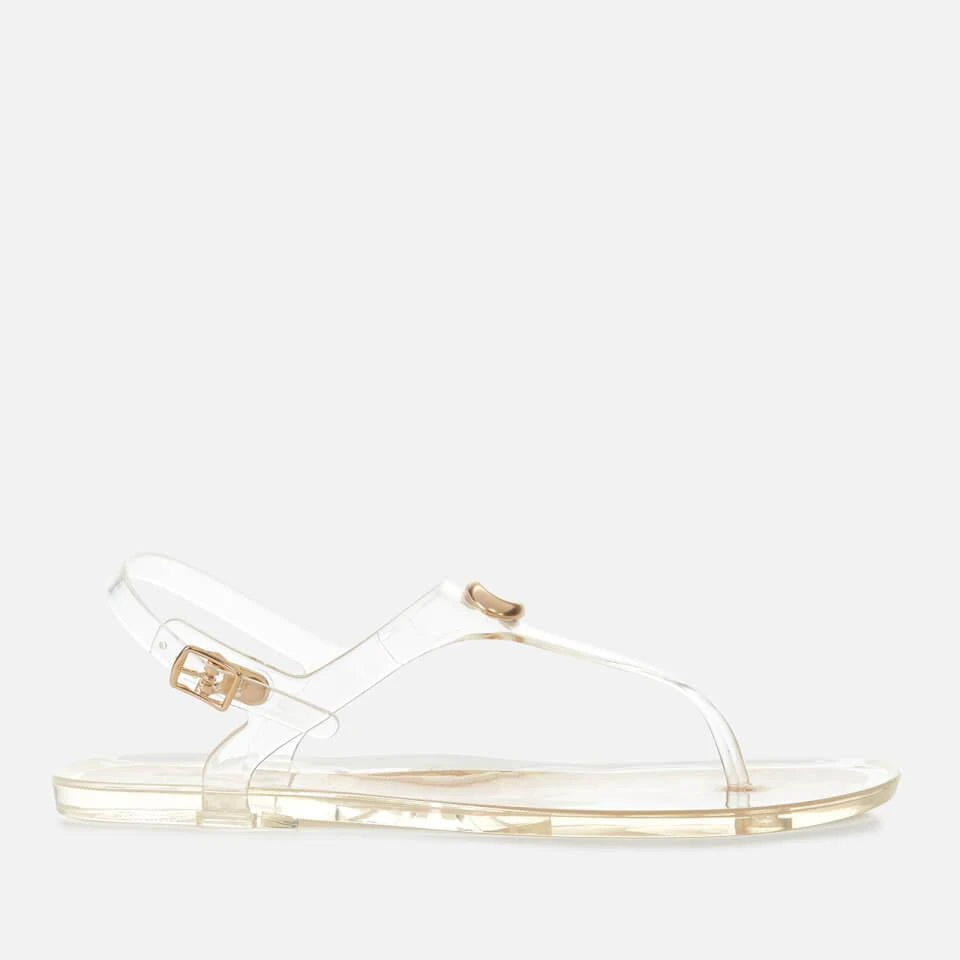 商品Coach|COACH WOMEN'S NATALEE RUBBER JELLY TOE POST SANDALS - CLEAR,价格¥410,第1张图片