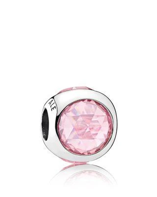 商品PANDORA|Sterling Silver & Cubic Zirconia Radiant Droplet Pink Charm,价格¥338,第1张图片详细描述