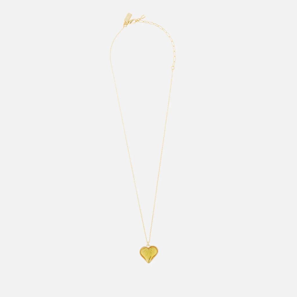 Coach Women's Heart Chain Necklace - Gold商品第1张图片规格展示
