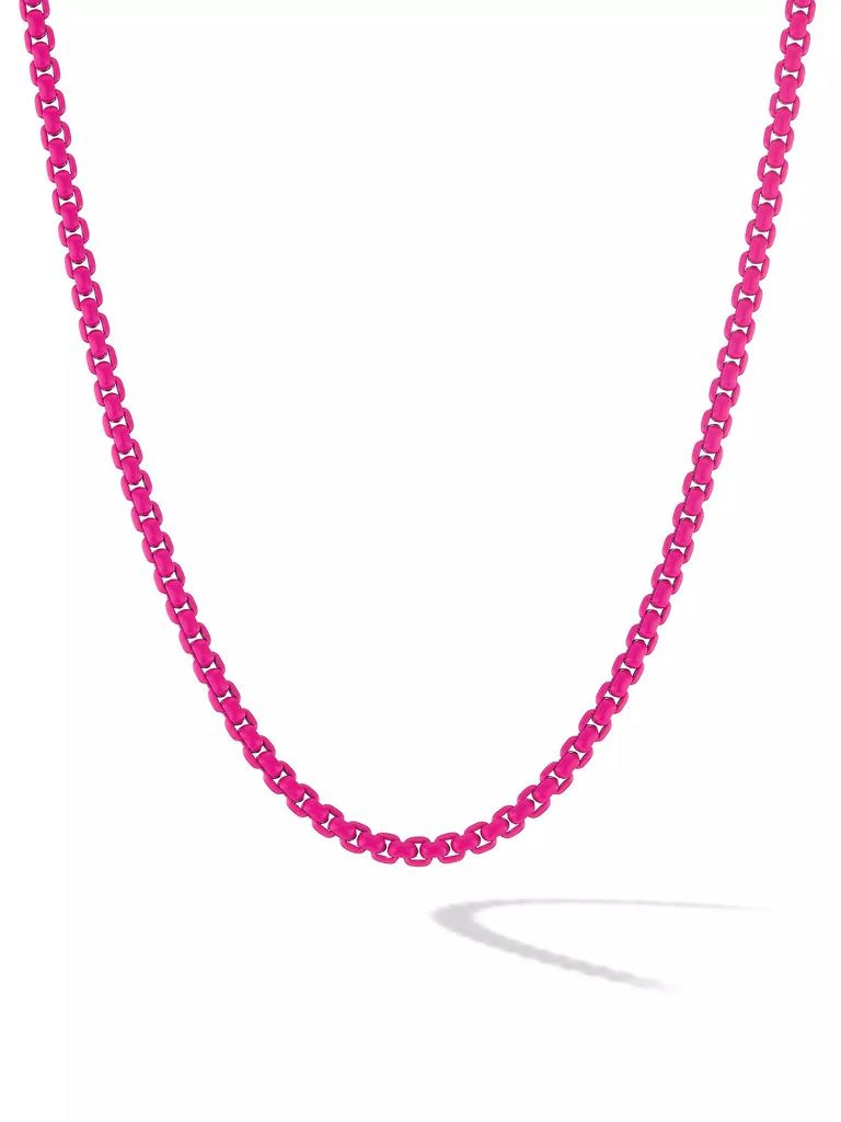 商品David Yurman|DY Bel Aire Color Box Chain Necklace in Hot Pink Acrylic,价格¥3709,第1张图片