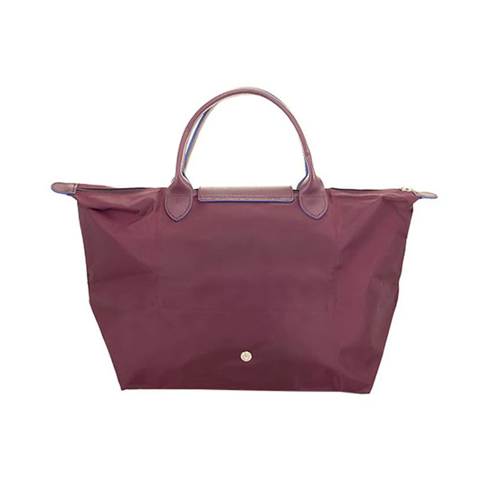 LONGCHAMP 女士紫色尼龙配皮刺绣LOGO手提包 1623619P22 商品